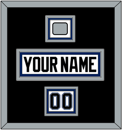 Tampa Bay Nameplate, Number (Shoulder) & Jersey Logo Patch - Home White (2001-2007) - Premier Tier 2