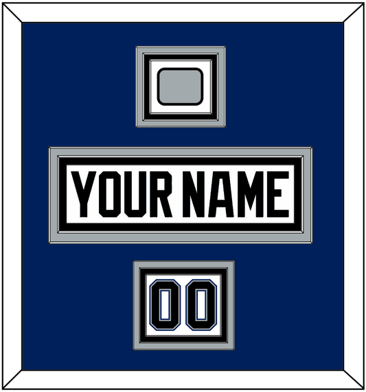 Tampa Bay Nameplate, Number (Shoulder) & 2004 Stanley Cup Finals Patch - Home White (2001-2007) - Premier Tier 3