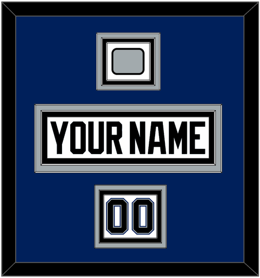 Tampa Bay Nameplate, Number (Shoulder) & 2004 Stanley Cup Finals Patch - Home White (2001-2007) - Premier Tier 3