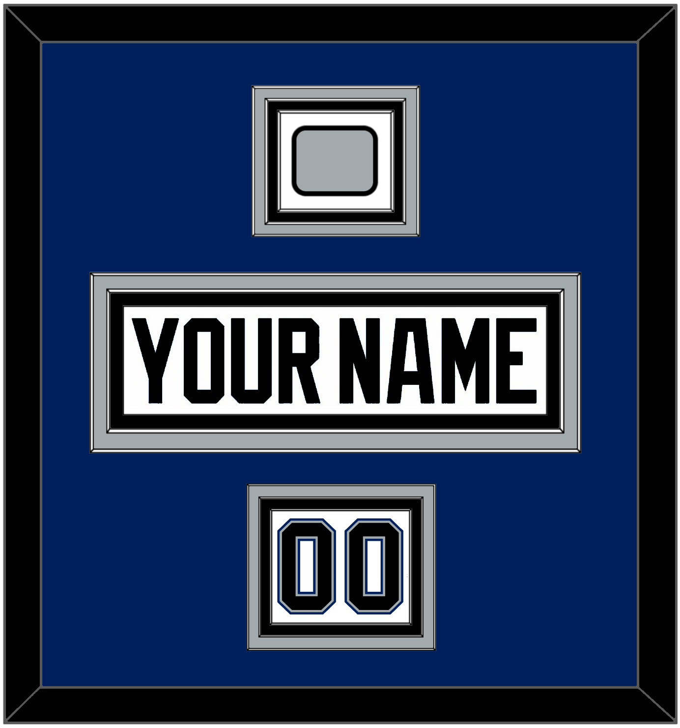Tampa Bay Nameplate, Number (Shoulder) & Jersey Logo Patch - Home White (2001-2011) - Premier Tier 3
