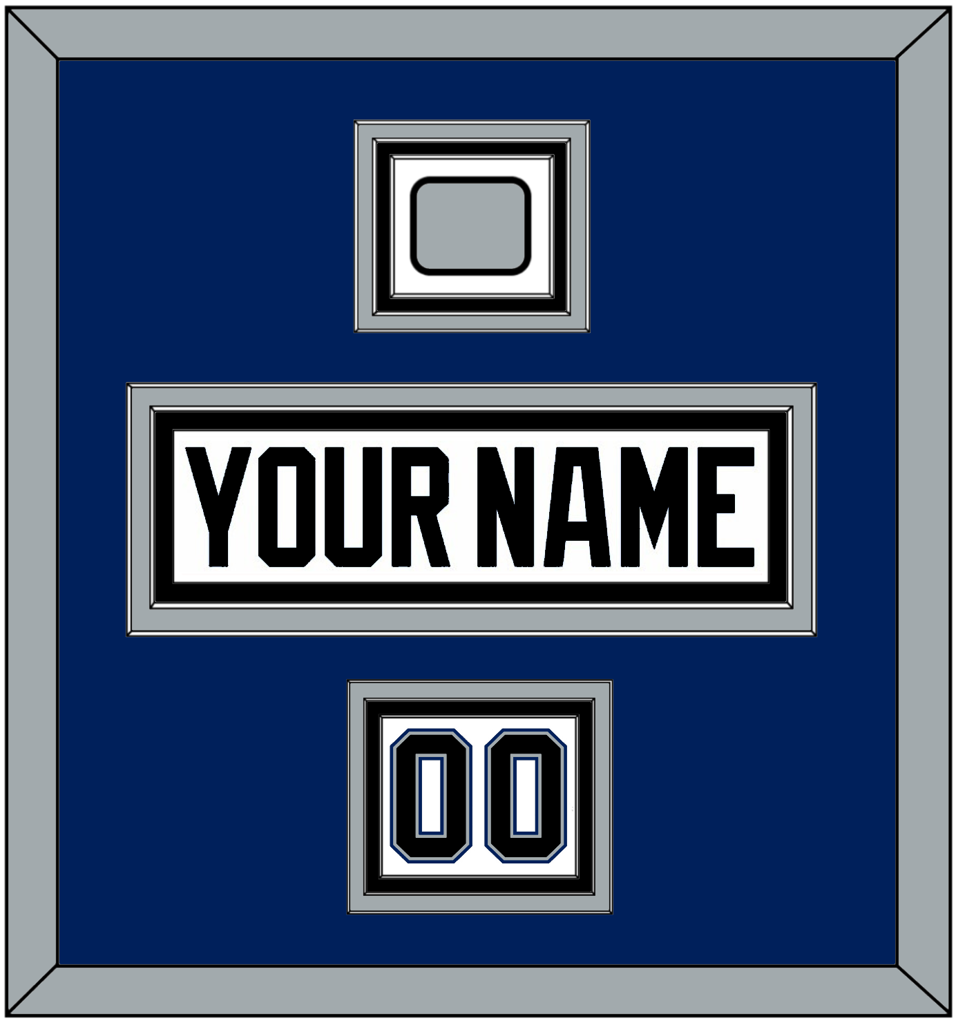 Tampa Bay Nameplate, Number (Shoulder) & Jersey Logo Patch - Home White (2001-2011) - Premier Tier 3