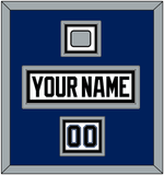 Tampa Bay Nameplate, Number (Shoulder) & 2004 Stanley Cup Finals Patch - Home White (2001-2007) - Triple Mat 3