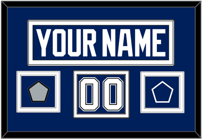 Tampa Bay Nameplate & Number (Shoulder) With 2020 Or 2021 Stanley Cup Finals Patch & Jersey Logo Patch - Home Blue - Signature Tier 2