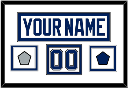 Tampa Bay Nameplate & Number (Shoulder) With 2020 Or 2021 Stanley Cup Champions Patch & Jersey Logo Patch - Road White - Signature Tier 1