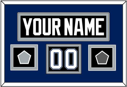 Tampa Bay Nameplate & Number (Shoulder) With 2004 Stanley Cup Finals & Jersey Logo Patches - Road Black (2001-2007) - Signature Tier 3