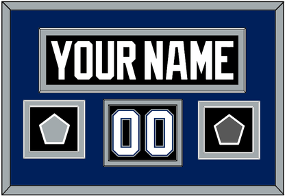 Tampa Bay Nameplate & Number (Shoulder) With 2004 Stanley Cup Finals & Jersey Logo Patches - Road Black (2001-2007) - Signature Tier 3