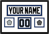 Tampa Bay Nameplate & Number (Shoulder) With 2004 Stanley Cup Finals & Jersey Logo Patches - Home White (2001-2007) - Double Mat 1
