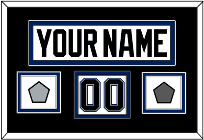 Tampa Bay Nameplate & Number (Shoulder) With 2004 Stanley Cup Finals & Jersey Logo Patches - Home White (2001-2007) - Signature Tier 2