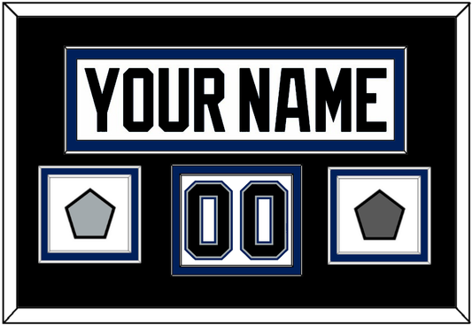 Tampa Bay Nameplate & Number (Shoulder) With 2004 Stanley Cup Finals & Jersey Logo Patches - Home White (2001-2007) - Signature Tier 2