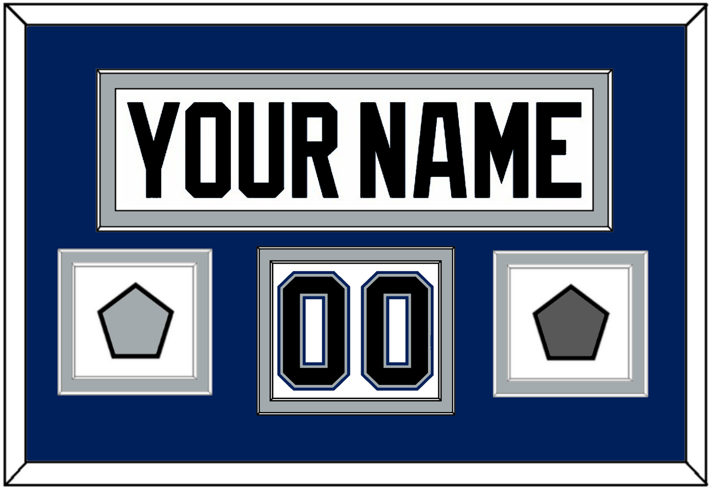Tampa Bay Nameplate & Number (Shoulder) With 2004 Stanley Cup Finals & Jersey Logo Patches - Home White (2001-2007) - Signature Tier 3