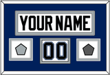 Tampa Bay Nameplate & Number (Shoulder) With 2004 Stanley Cup Finals & Jersey Logo Patches - Home White (2001-2007) - Double Mat 3