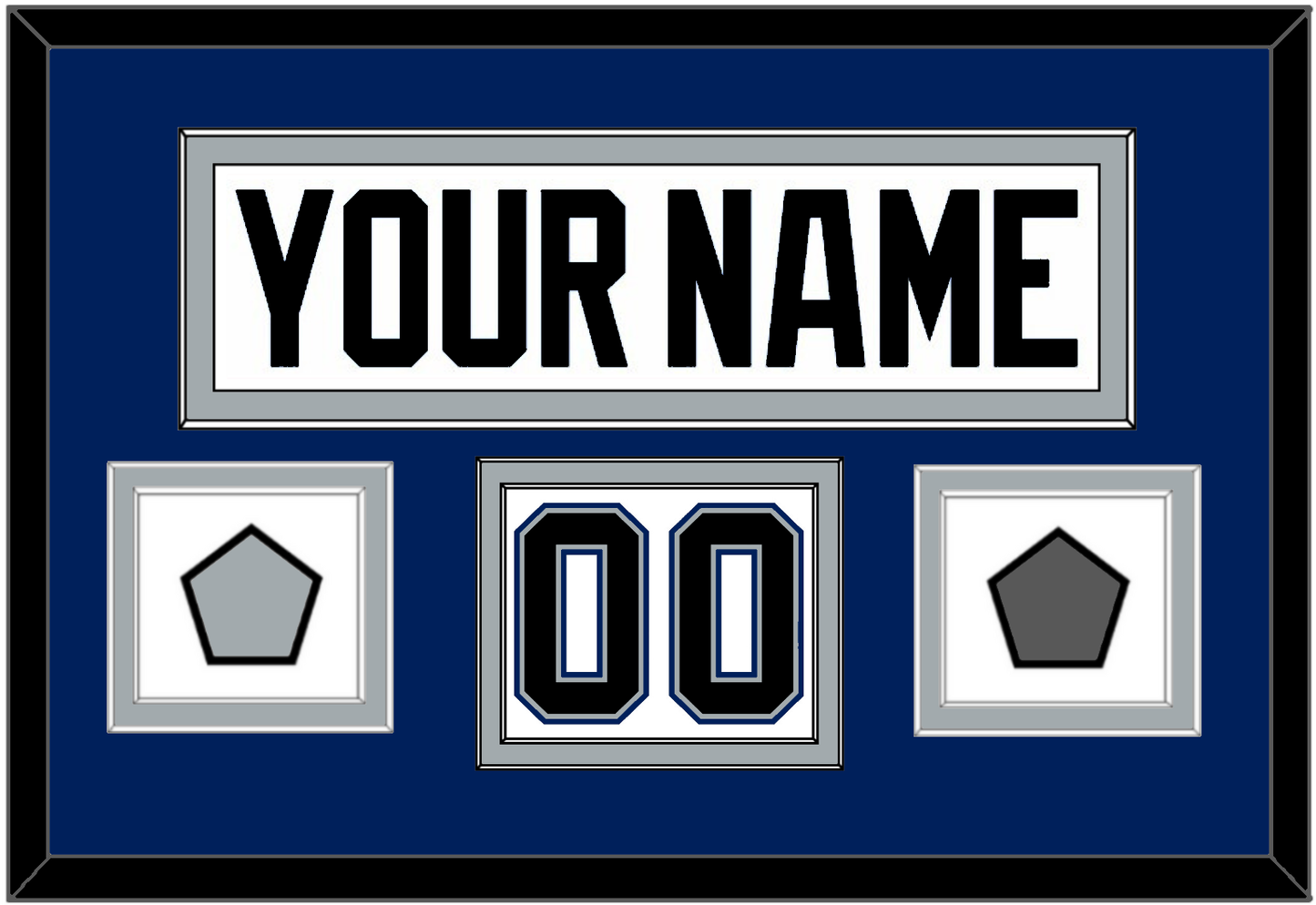 Tampa Bay Nameplate & Number (Shoulder) With 2004 Stanley Cup Finals & Jersey Logo Patches - Home White (2001-2007) - Signature Tier 3