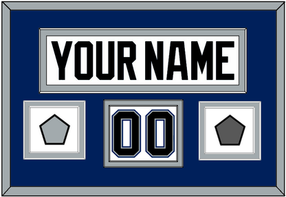 Tampa Bay Nameplate & Number (Shoulder) With 2004 Stanley Cup Finals & Jersey Logo Patches - Home White (2001-2007) - Signature Tier 3