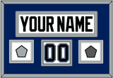 Tampa Bay Nameplate & Number (Shoulder) With 2004 Stanley Cup Finals & Jersey Logo Patches - Home White (2001-2007) - Double Mat 3