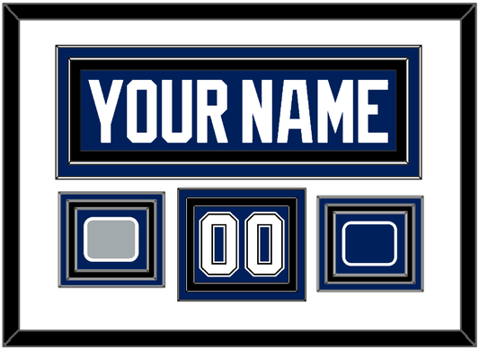 Tampa Bay Nameplate & Number (Shoulder) With 2020 Or 2021 Stanley Cup Champions Patch & Jersey Logo Patch - Home Blue - Premier Tier 2