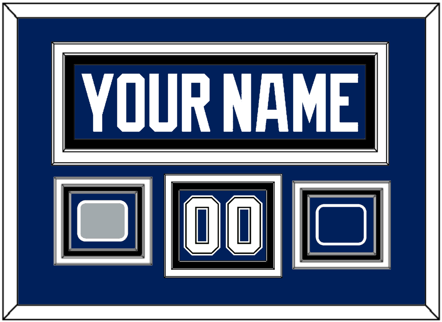 Tampa Bay Nameplate & Number (Shoulder) With 2020 Or 2021 Stanley Cup Finals Patch & Jersey Logo Patch - Home Blue - Premier Tier 3