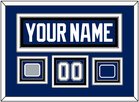 Tampa Bay Nameplate & Number (Shoulder) With 2020 Or 2021 Stanley Cup Finals Patch & Jersey Logo Patch - Home Blue - Premier Tier 3