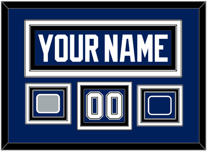Tampa Bay Nameplate & Number (Shoulder) With 2020 Or 2021 Stanley Cup Champions Patch & Jersey Logo Patch - Home Blue - Premier Tier 3