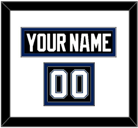 Tampa Bay Nameplate & Number (Shoulder) - Road Black (2001-2007) - Signature Tier 1