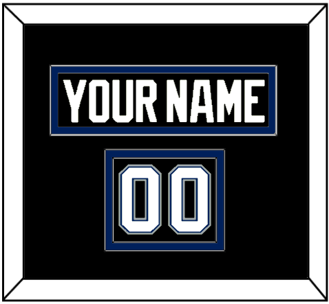 Tampa Bay Nameplate & Number (Shoulder) - Road Black (2001-2007) - Signature Tier 2