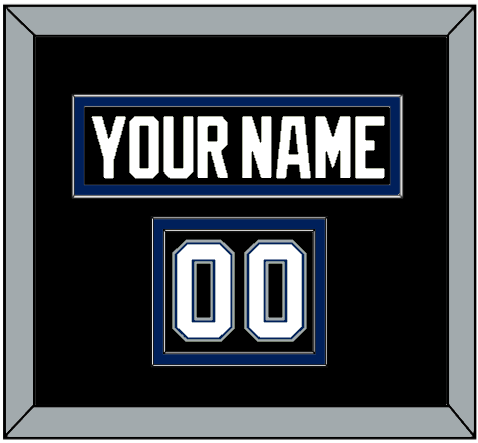 Tampa Bay Nameplate & Number (Shoulder) - Road Black (2001-2007) - Signature Tier 2