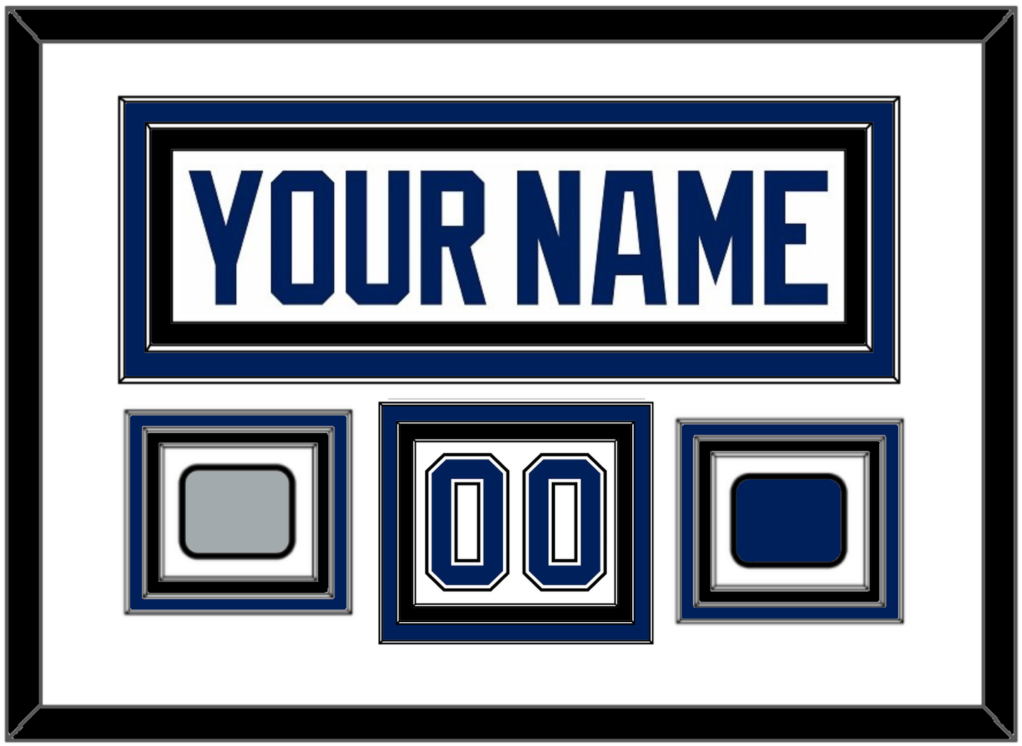 Tampa Bay Nameplate & Number (Shoulder) With 2020 Or 2021 Stanley Cup Finals Patch & Jersey Logo Patch - Road White - Premier Tier 1