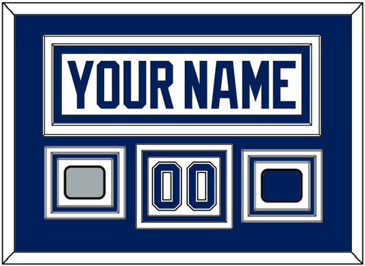 Tampa Bay Nameplate & Number (Shoulder) With 2020 Or 2021 Stanley Cup Champions Patch & Jersey Logo Patch - Road White - Premier Tier 2