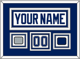 Tampa Bay Nameplate & Number (Shoulder) With 2020 Or 2021 Stanley Cup Finals Patch & Jersey Logo Patch - Road White - Triple Mat 2