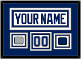 Tampa Bay Nameplate & Number (Shoulder) With 2020 Or 2021 Stanley Cup Finals Patch & Jersey Logo Patch - Road White - Triple Mat 2