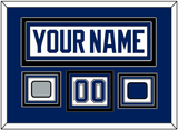 Tampa Bay Nameplate & Number (Shoulder) With 2020 Or 2021 Stanley Cup Finals Patch & Jersey Logo Patch - Road White - Triple Mat 3