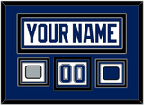 Tampa Bay Nameplate & Number (Shoulder) With 2020 Or 2021 Stanley Cup Finals Patch & Jersey Logo Patch - Road White - Triple Mat 3