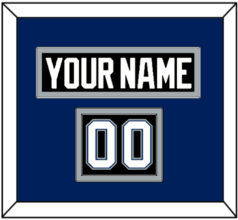 Tampa Bay Nameplate & Number (Shoulder) - Road Black (2001-2007) - Signature Tier 3