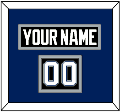 Tampa Bay Nameplate & Number (Shoulder) - Road Black (2001-2007) - Signature Tier 3