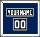 Tampa Bay Nameplate & Number (Shoulder) - Road Black (2001-2007) - Double Mat 3