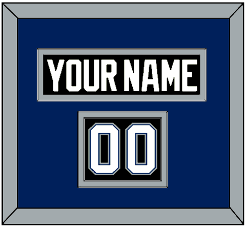Tampa Bay Nameplate & Number (Shoulder) - Road Black (2001-2007) - Signature Tier 3