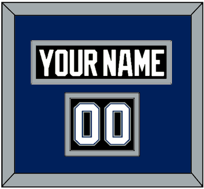 Tampa Bay Nameplate & Number (Shoulder) - Road Black (2001-2007) - Signature Tier 3