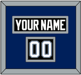 Tampa Bay Nameplate & Number (Shoulder) - Road Black (2001-2007) - Double Mat 3