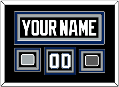Tampa Bay Nameplate & Number (Shoulder) With 2004 Stanley Cup Finals & Jersey Logo Patches - Road Black (2001-2007) - Premier Tier 2