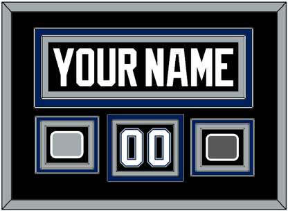 Tampa Bay Nameplate & Number (Shoulder) With 2004 Stanley Cup Finals & Jersey Logo Patches - Road Black (2001-2007) - Premier Tier 2