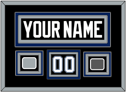 Tampa Bay Nameplate & Number (Shoulder) With 2004 Stanley Cup Finals & Jersey Logo Patches - Road Black (2001-2007) - Premier Tier 2
