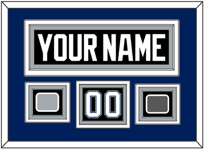 Tampa Bay Nameplate & Number (Shoulder) With 2004 Stanley Cup Finals & Jersey Logo Patches - Road Black (2001-2007) - Premier Tier 3
