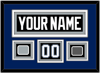 Tampa Bay Nameplate & Number (Shoulder) With 2004 Stanley Cup Finals & Jersey Logo Patches - Road Black (2001-2007) - Premier Tier 3