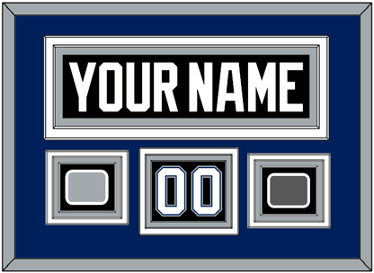 Tampa Bay Nameplate & Number (Shoulder) With 2004 Stanley Cup Finals & Jersey Logo Patches - Road Black (2001-2007) - Premier Tier 3
