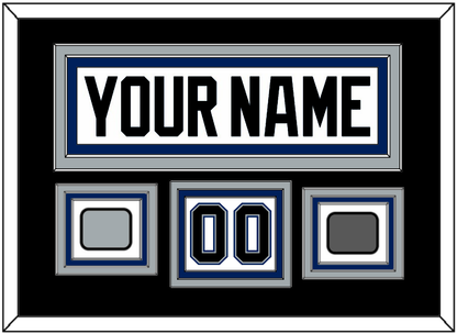 Tampa Bay Nameplate & Number (Shoulder) With 2004 Stanley Cup Finals & Jersey Logo Patches - Home White (2001-2007) - Premier Tier 2