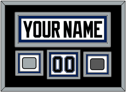 Tampa Bay Nameplate & Number (Shoulder) With 2004 Stanley Cup Finals & Jersey Logo Patches - Home White (2001-2007) - Premier Tier 2