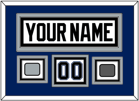 Tampa Bay Nameplate & Number (Shoulder) With 2004 Stanley Cup Finals & Jersey Logo Patches - Home White (2001-2007) - Premier Tier 3