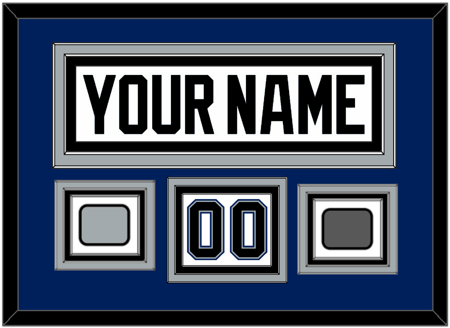 Tampa Bay Nameplate & Number (Shoulder) With 2004 Stanley Cup Finals & Jersey Logo Patches - Home White (2001-2007) - Premier Tier 3