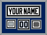 Tampa Bay Nameplate & Number (Shoulder) With 2004 Stanley Cup Finals & Jersey Logo Patches - Home White (2001-2007) - Triple Mat 3