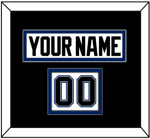 Tampa Bay Nameplate & Number (Shoulder) - Home White (2001-2007) - Signature Tier 2