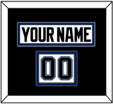 Tampa Bay Nameplate & Number (Shoulder) - Home White (2001-2007) - Double Mat 2